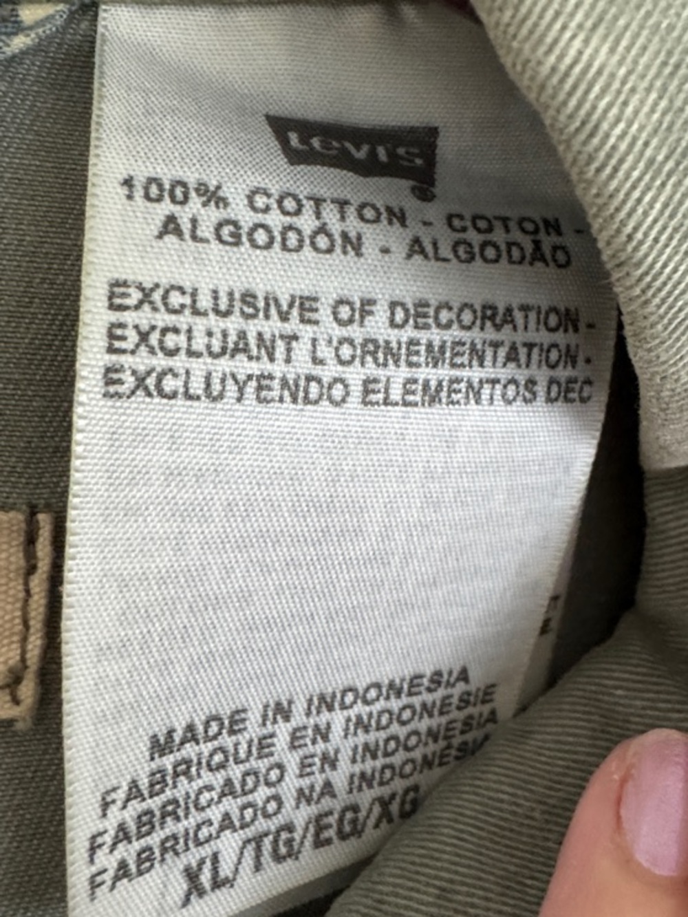 Levi's Sage Green Utility Jacket with Drawstring Waist - Picture 3 of 7